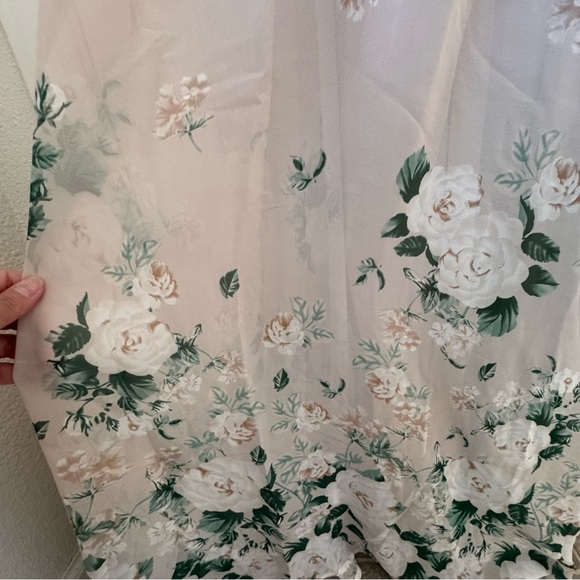 NWT Show Me Your MuMu Audrey Maxi Floral Dress Pink and Cream Small - Picture 5 of 14